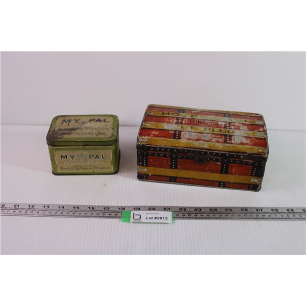 (2) Tobacco Tins