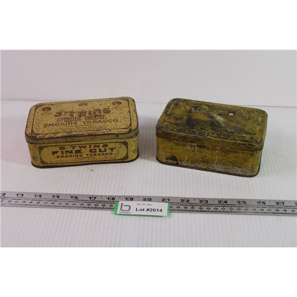 (2) Tobacco Tins