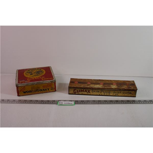 (2) Tobacco Tins
