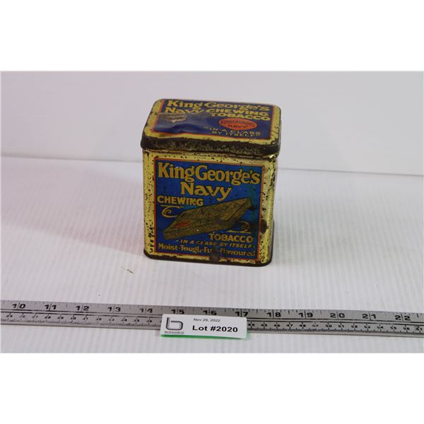 King George Navy Chewing Tobacco Tin