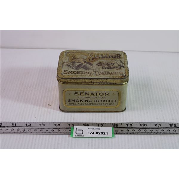 Senator Smoking Tobacco Tin