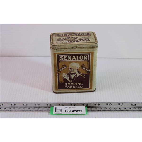 Senator Smoking Tobacco Tin