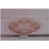 Image 1 : Pink “Royal Lace” Depression Glass Platter