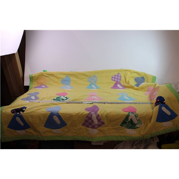 Sunbonnet Sue Handmade Quilt