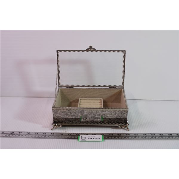 Chrome and Silver Jewellery Chest