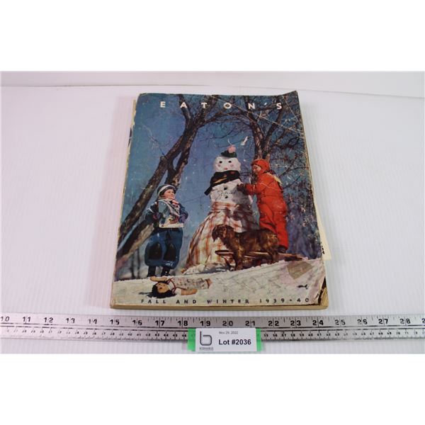 Original Eaton’s 1939-40 Catalogue