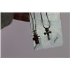 Image 3 : (2) Sterling Cross Necklaces (18”)
