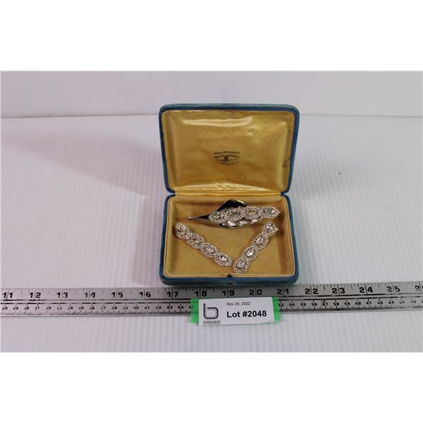 Brooch and Earring Set