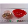 Image 1 : Pyrex Bowl and China Cup/Saucer