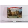 Image 1 : Conestoga Wagon Wood Model Kit (New Old Stock)