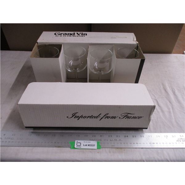 (8) Oversized 12.75" wine glasses