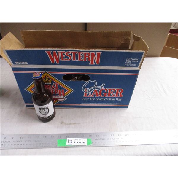 12-pack great west 75th bottles - empty
