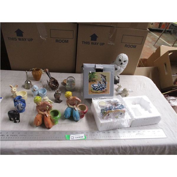 Dolphin candle holder, household ornaments