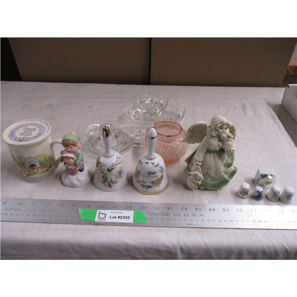 Thimbles, bells, figures
