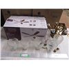 Image 5 : *Ceiling fan - 5 bulb lamp with glass shades - complete