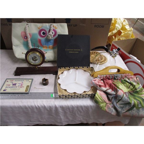 Ship wheel barometer, misc