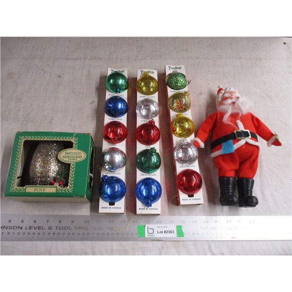 Christmas decor, santa, bumbs