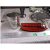 Image 2 : Trophy ashtray, serving tray, flour sifter, misc