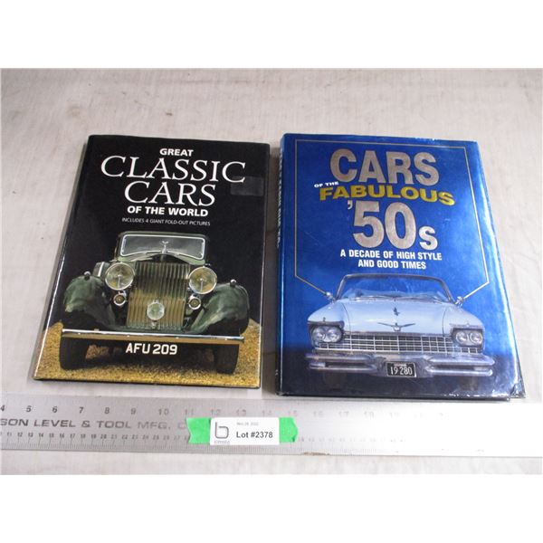 (2) hardcover car books