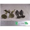 Image 4 : Brass birds, salt & pepper 4" tall