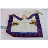 Image 3 : British/Scottish Masonic Lodge Aprons - (3) Lodge Aprons (2) Lodge Sashes + Leather Case