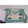 Image 5 : British/Scottish Masonic Lodge Aprons - (3) Lodge Aprons (2) Lodge Sashes + Leather Case