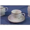 Image 4 : Commemorative Tea Set From Queen Elizabeth’s Golden Jubilee (4-Cups and Saucers, Tea Pot, Creamer an