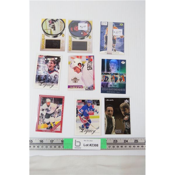 (9) Wayne Gretzky Cards - variety - some inserts