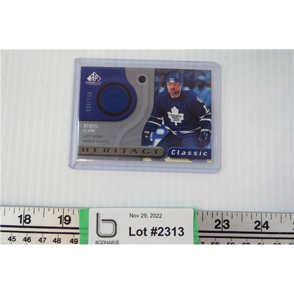 Wendel Clark Game Used Jersey card #004/100