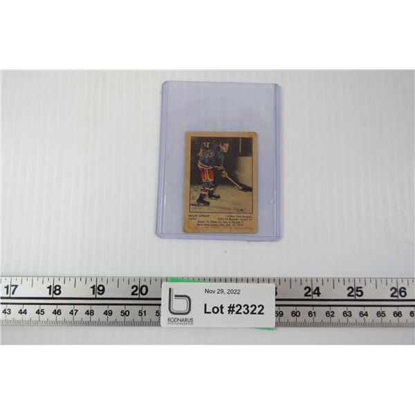 1951 Parkhurst #96 - New York Rangers - Edgar Laprade (Original - No Creases)