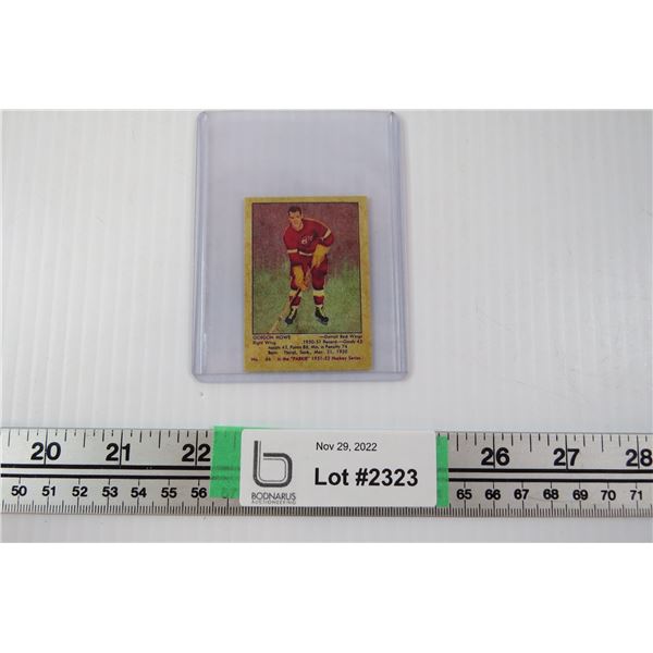 1951 Parkhurst #66 - Detroit Red Wings - Gordie Howe Rookie Card (Not Original - Reprint)