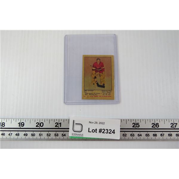 1951 Parkhurst #61 - Detroit Red Wings - Terry Sawchuk Rookie Card (Not Original - Reprint)