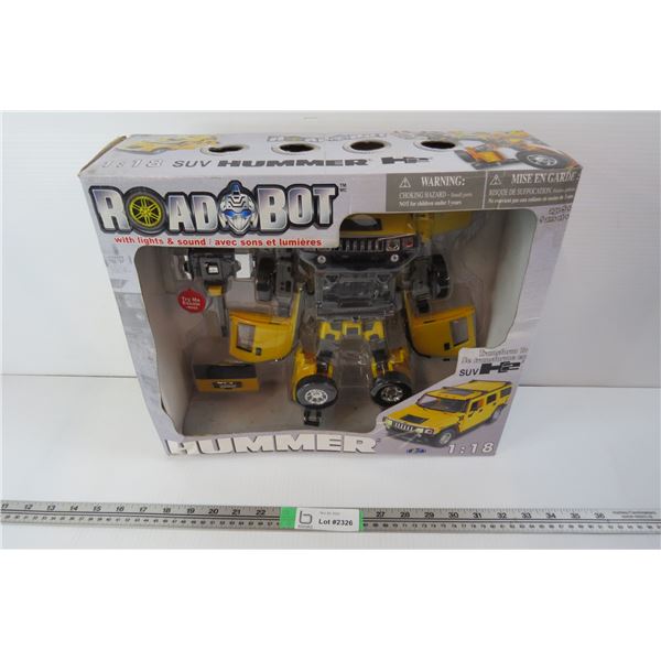 H2 Hummer Roadbot Transformer with lights & sound - new in box