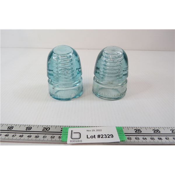 (2) Canadian Pacific Rail Insulators