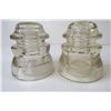 Image 7 : (4) Insulators - Dominion + Hemingray - variants with metal inside