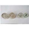 Image 8 : (4) Insulators - Dominion + Hemingray - variants with metal inside