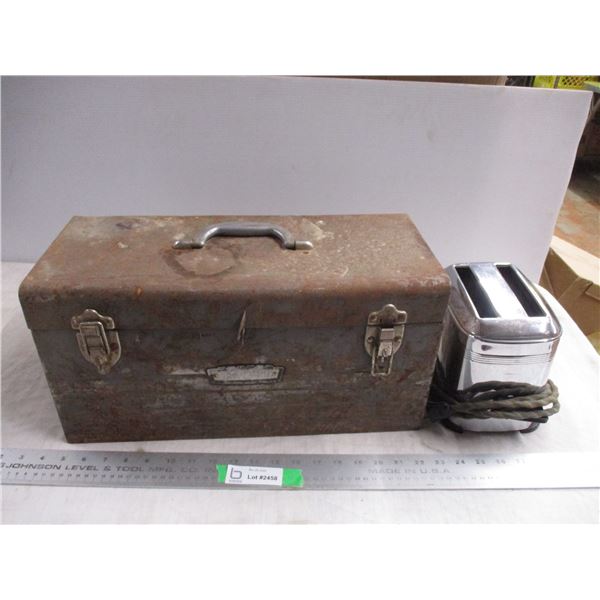 Toolbox with toaster