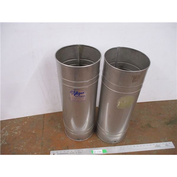 *(2) Aqua softener tubs 26" tall