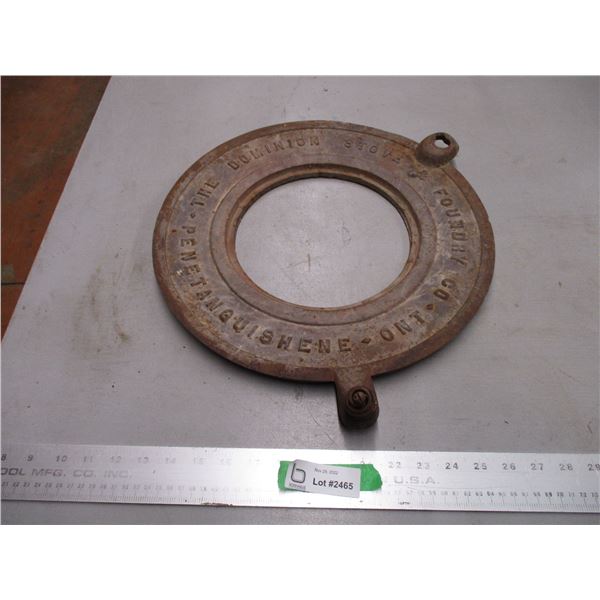 The dominion stove foundry co cast plate