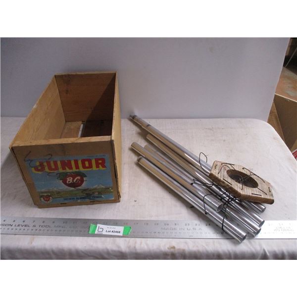 Wooden box with chimes