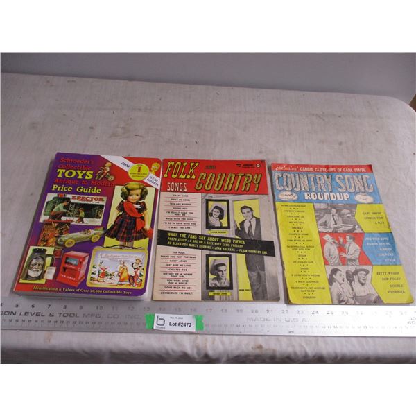 Price guide with country song book