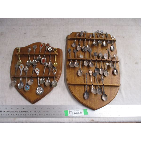 (2) Spoon racks with spoons