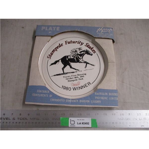 Stampede park plate 1980 winner