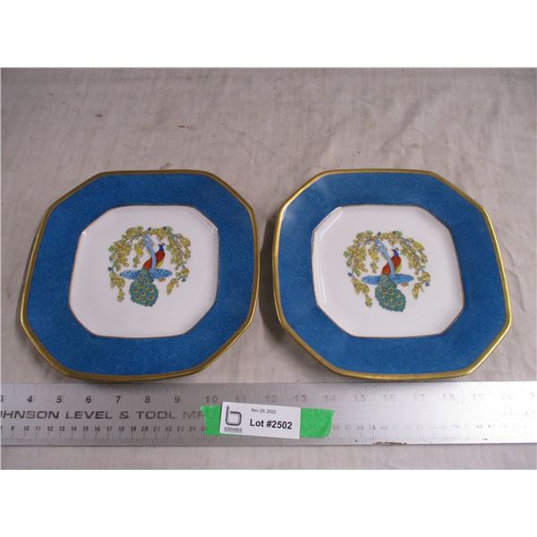 (2) BC Peacock plates
