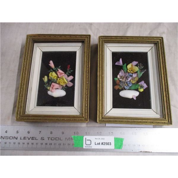 Shadow boxes made by Jean Carleton 1949 6x8