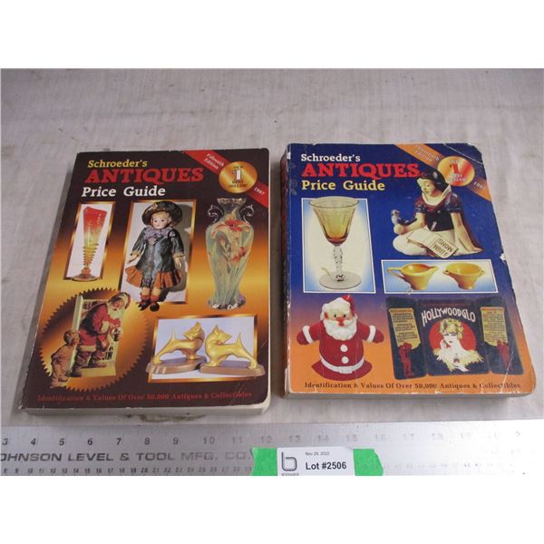 (2) Antique price guide books