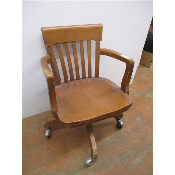 *Wooden office chair (heavy)