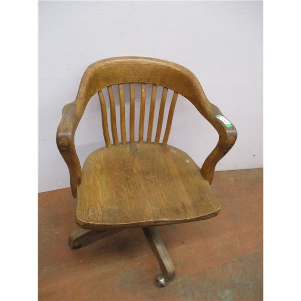 *Wooden office chair (heavy)