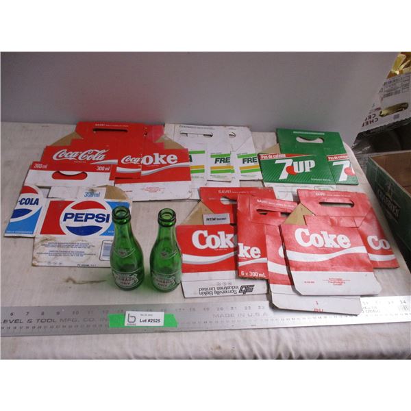 Pop cartons with 2 bottles