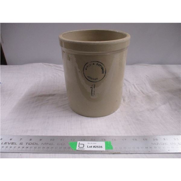 Alberta Potteries Redcliff - 1 gal stoneware crock